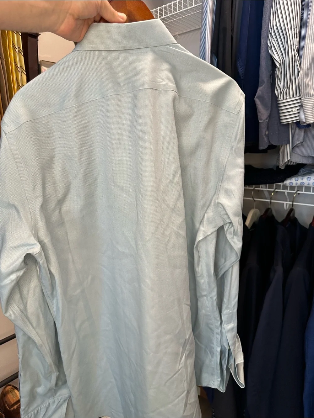 Banana Republic Men's Pale Blue Dress Shirt